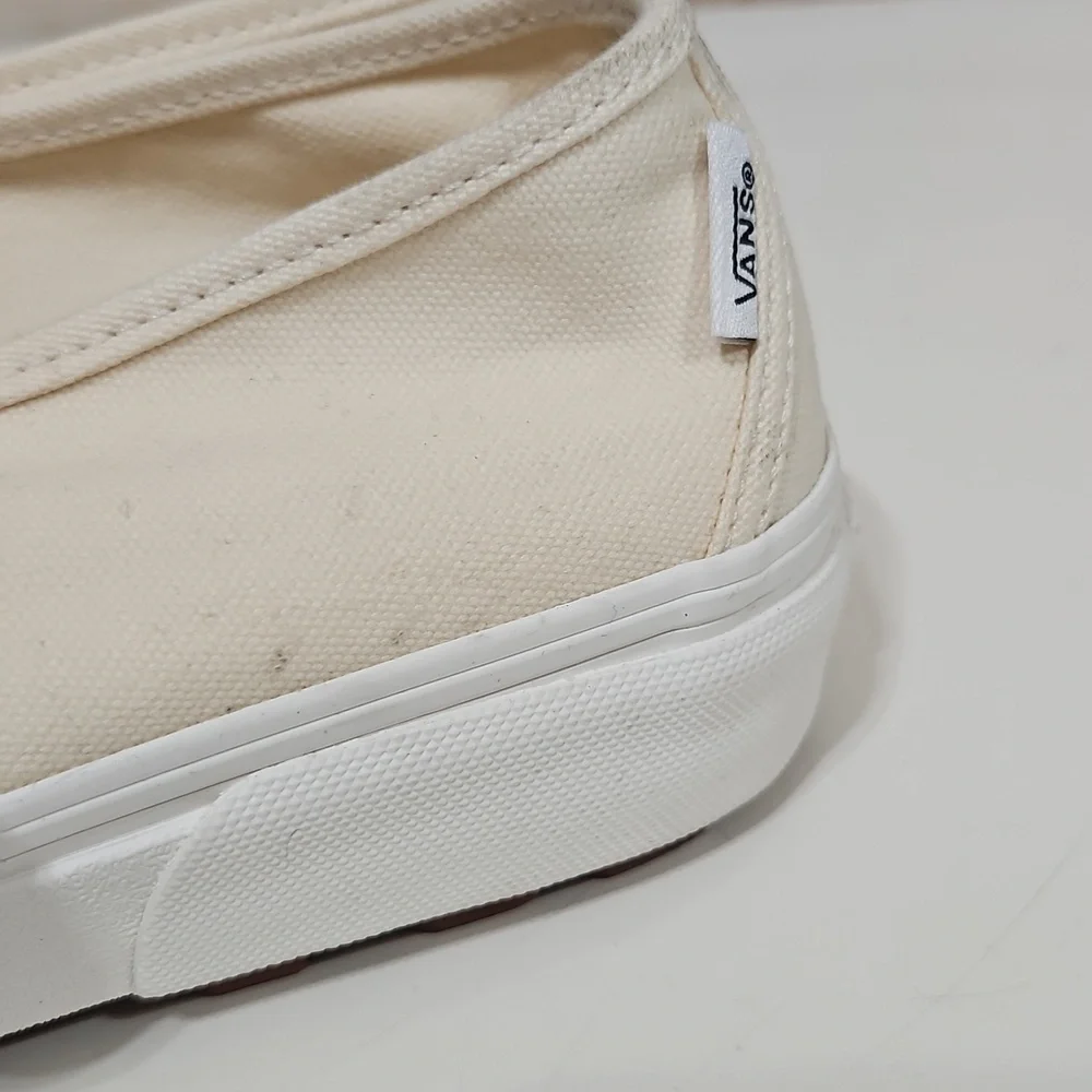 Vans Cream Canvas Slip-On Mary Jane Style 93 Shoe Sneaker 8.5 - Picture 12 of 13